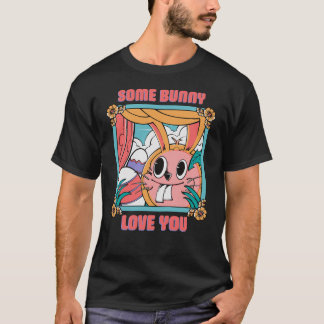 T-shirt Un petit lapin t'aime – Joli lapin de Pâques rétro