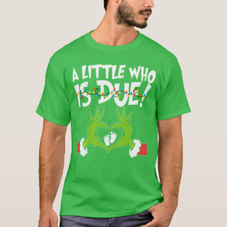 T-shirt Un petit qui est dû Annonce de grossesse Noël