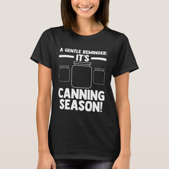 T-shirt Un petit rappel C'est la saison de la cantine ! Ca (Devant)