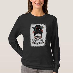 T-shirt Un peu occupée à être une maman de chien fouillis