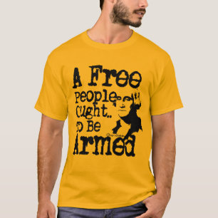 T-shirt Un peuple libre doit être armé