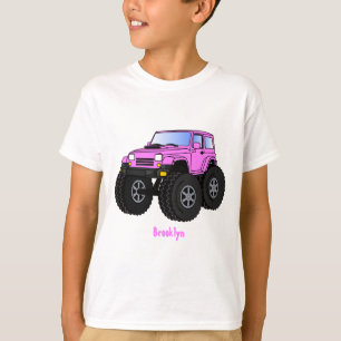 T-shirt Un Pink Monster Cartoon
