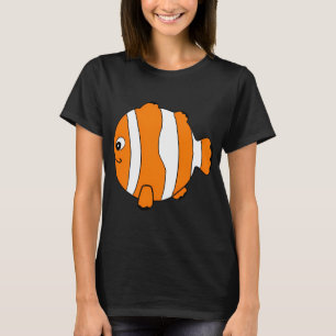 T-shirt Un poisson clown rond de style kugli cartoonesque