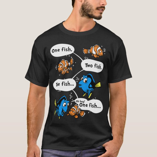 T-shirt Un Poisson, Poisson Bleu (Devant)