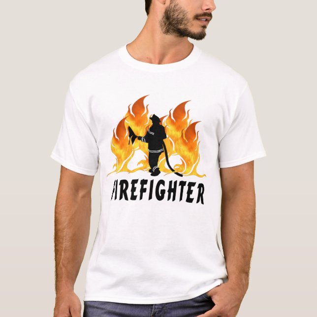 T-shirt Un pompier flambe (Devant)