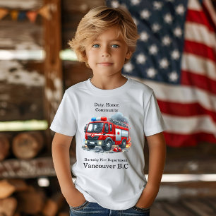 T-shirt Un pompier héroïque s'attaque à l'incendie de la v