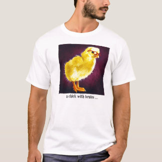 T-shirt Un poussin avec des cerveaux…