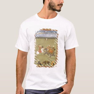 T-shirt Un prince Fighting ses ennemis sur un éléphant,