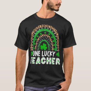 T-shirt Un professeur chanceux Rainbow St Patricku2019s Da