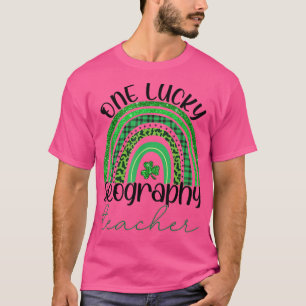 T-shirt Un professeur de géographie chanceux St Patrick's 