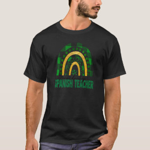 T-shirt Un professeur d'espagnol chanceux Rainbow Jour de