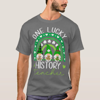 T-shirt Un professeur d'histoire chanceuse Gnomes St