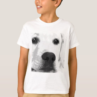 T-shirt Un récupérateur Labrador noir et blanc