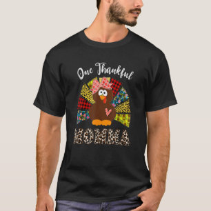 T-shirt Un Remerciement Momma Turquie Leopart Thankgivens