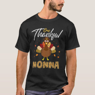 T-shirt Un Remerciement Nonna Turquie Leopart Thankgivings