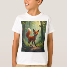 Un renard mystique errant dans la forêt