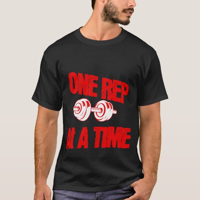 T-shirt Un Rep À La Fois Gym Shirt (Devant)
