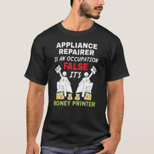 T-shirt Un réparateur d'appareils peut imprimer de l'argen