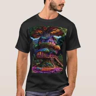 T-shirt Un rêve d'une maison d'arbre