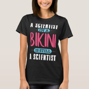 T-shirt Un Scientifique Dans Une Fête De Piscine De Bikini
