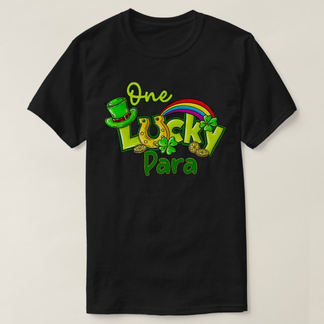 T-shirt Un Shamrock chanceux para Jour de la Saint Patrick (Design devant)