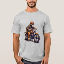 Un singe mignon conduisant une moto