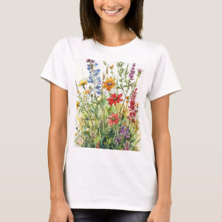 T-shirt Un sketch d'aquarelle ultra-détaillé sur un T-shir