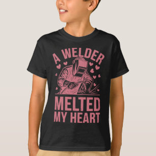 T-shirt Un soudeur a fait fondre mon cœur pour la Saint-Va