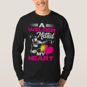 T-shirt Un Soudeur M'A Fondu Le Coeur Pour Une Épouse