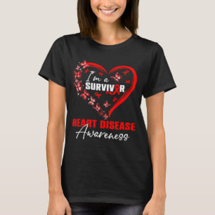 T-shirt Un survivant Maladie cardiaque Sensibilisation Pap