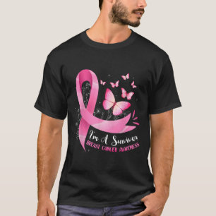 T-shirt Un survivant Sensibilisation au cancer du sein Rub