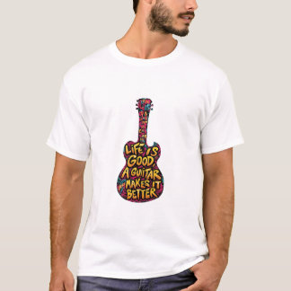 T-shirt un t shirt avec un guitar