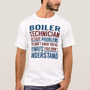 T-shirt Un technicien de chaudière résout des problèmes