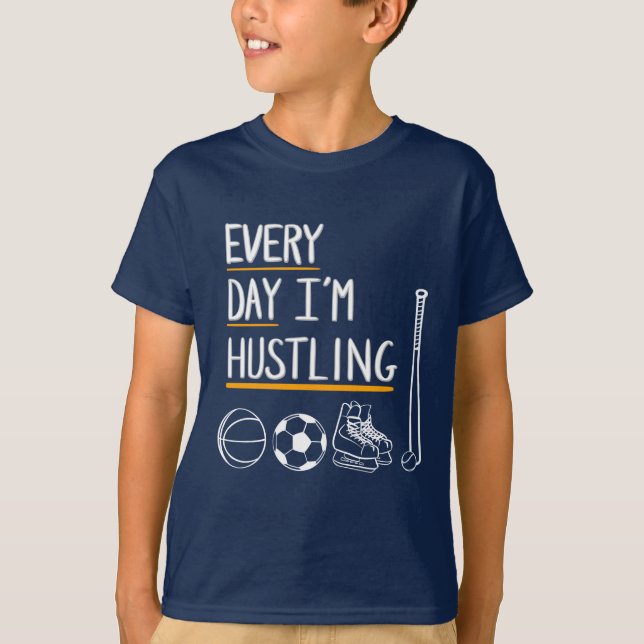 T-shirt un tee - shirt sportif amusant pour les enfants ac (Devant)