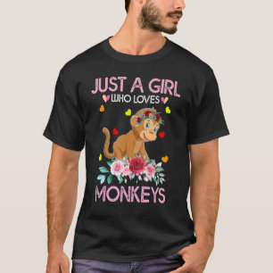 T-shirt Un Teigne De Singe Pour Femmes Enfants Juste Une F