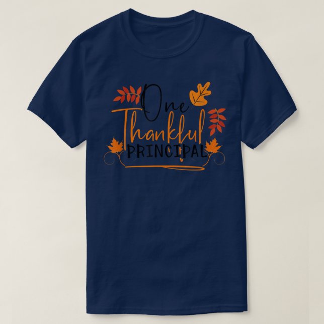 T-shirt Un Thanksgiv Principal De L'École Chute Drôle Than (Design devant)