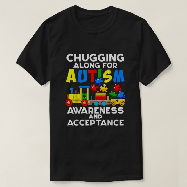 T-shirt Un Train De L'Autisme Mélange À Chugging Pour Les  (Design devant)
