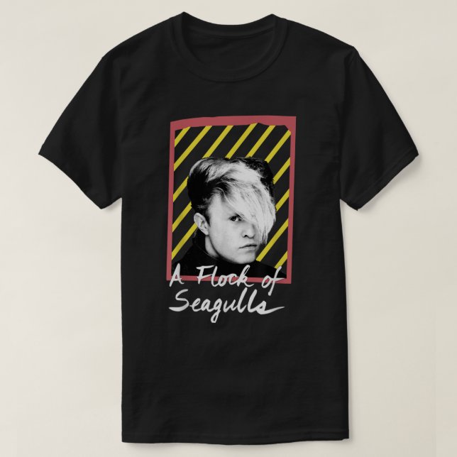 T-shirt Un Troupeau De Mouettes - Les Traces Des Années 80 (Design devant)