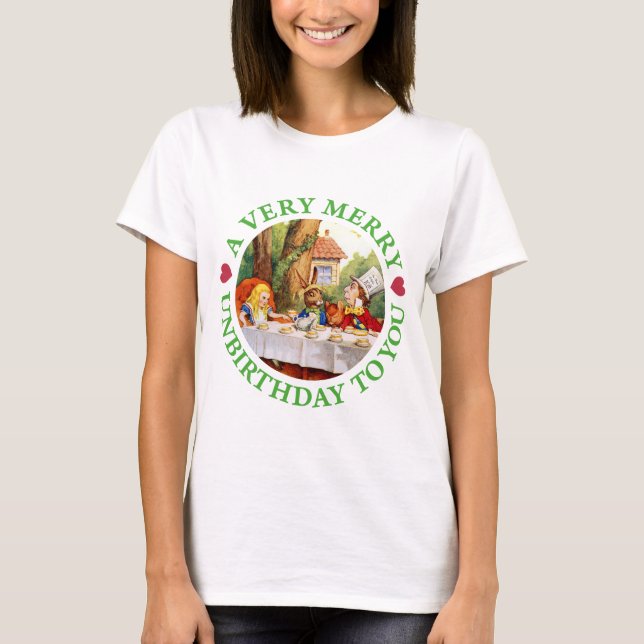 T-shirt Un Unbirthday très joyeux à vous ! (Devant)