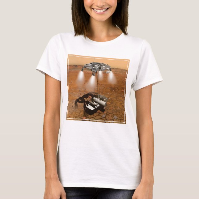 T-shirt Un Véhicule Ascent Quittant Mars. (Devant)