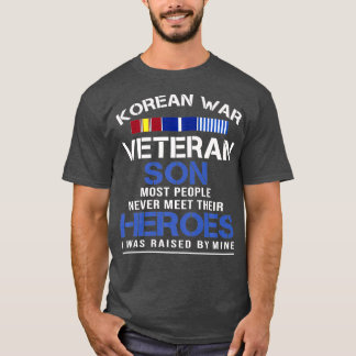 T-shirt Un Vétéran Coréen Fils Héros J'Ai Été Élevé Par