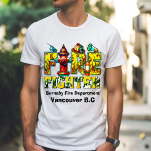 T-shirt Un vibrant hommage aux pompiers