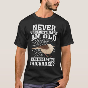 T-shirt Un vieil homme qui aime les oiseaux de pousse