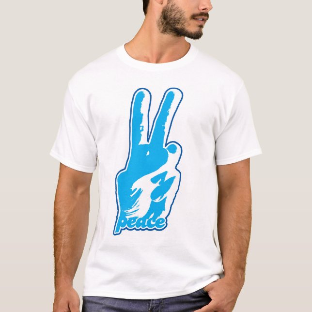 T-shirt Un-Ville vers le bas… - Bleu de lt (Devant)