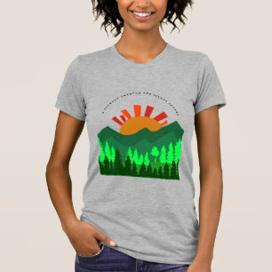 T-shirt Un voyage à travers les pentes silencieuses Rétro