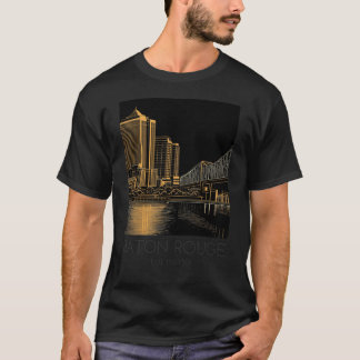 T-shirt Un voyage artistique Impression de Baton Rouge