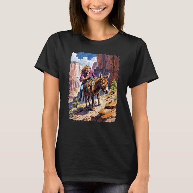 T-shirt Un voyage le long du Bright Angel Trail (Devant)