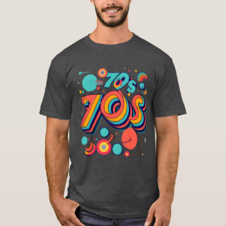 T-shirt Un voyage retour dans les années 70 cadeaux pour b