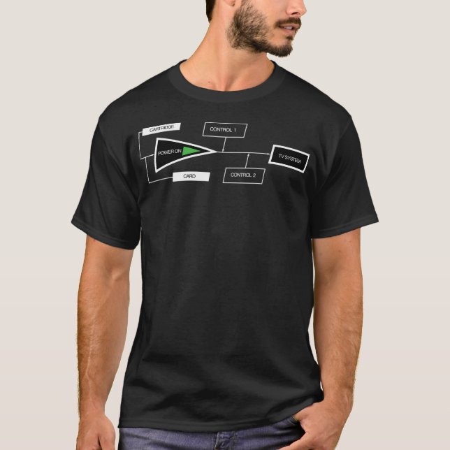 T-shirt Un vrai lecteur de système maître Sega (Devant)