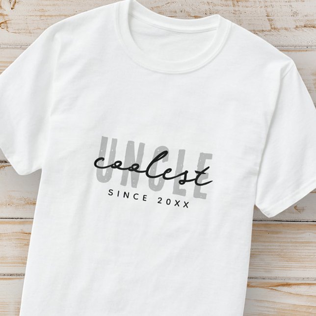 T-shirt Uncle le plus froid Moderne Élégante Fête des père (Créateur téléchargé)